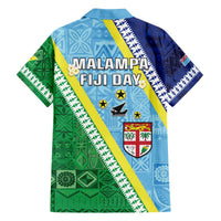 Love Malampa Fiji Day Family Matching Off The Shoulder Long Sleeve Dress and Hawaiian Shirt Together We Grow LT05 - Polynesian Pride