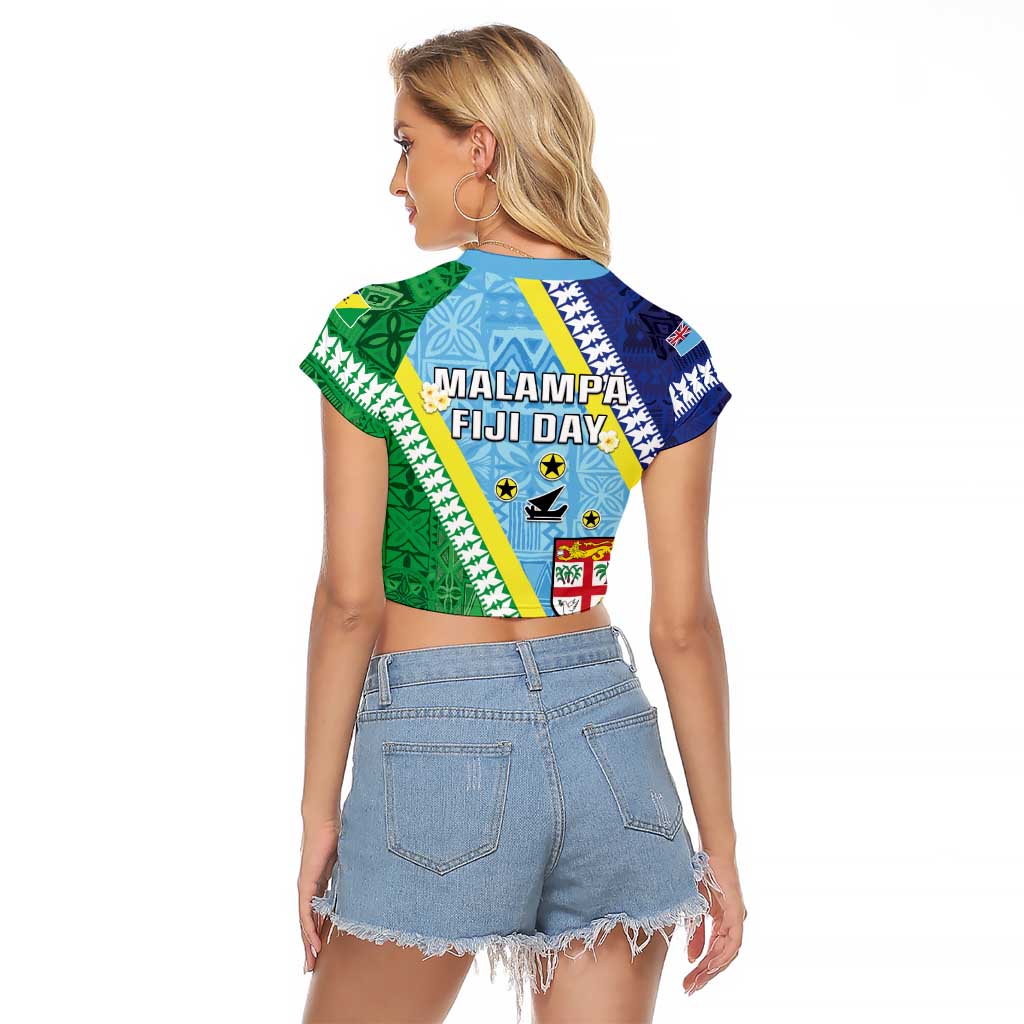Love Malampa Fiji Day Raglan Cropped T Shirt Together We Grow LT05 - Polynesian Pride