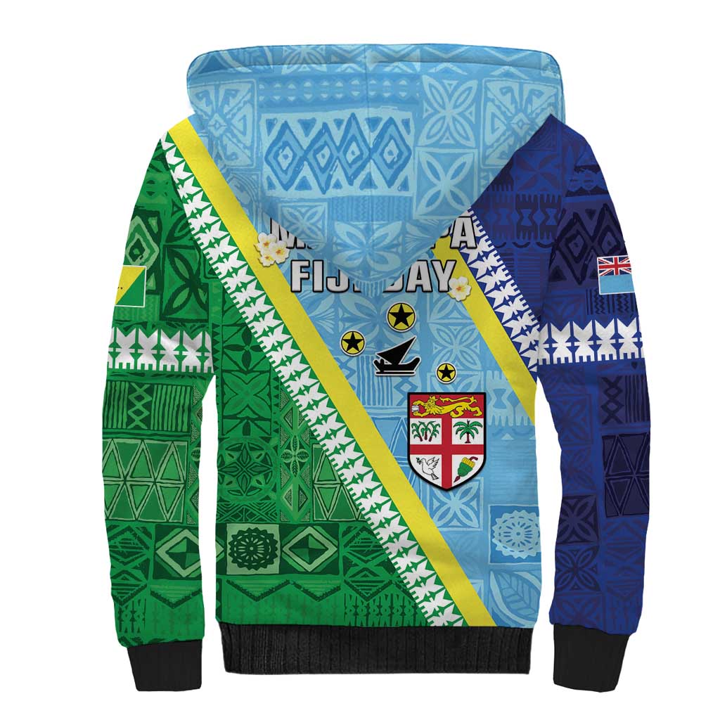 Love Malampa Fiji Day Sherpa Hoodie Together We Grow LT05 - Polynesian Pride
