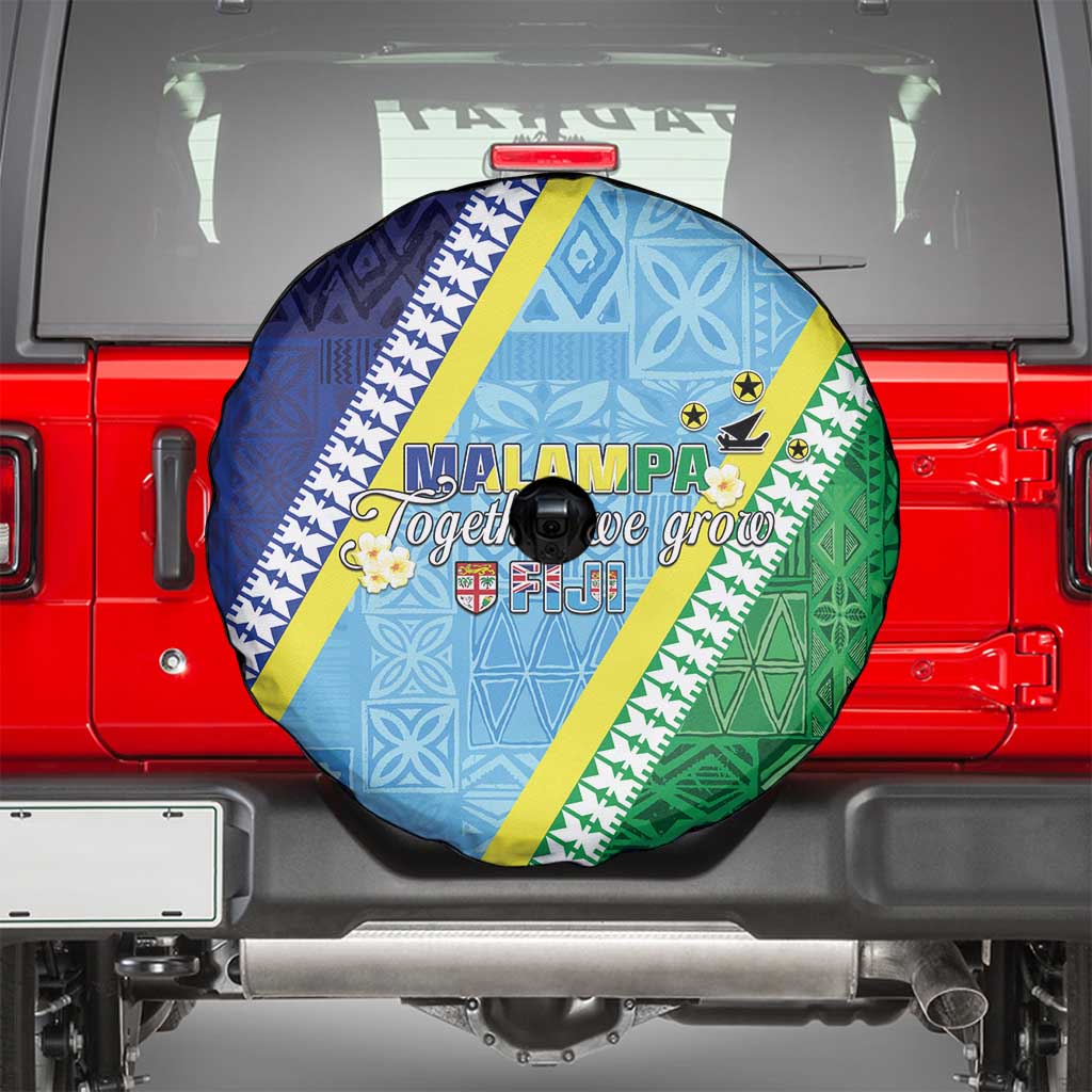 Love Malampa Fiji Day Spare Tire Cover Together We Grow LT05 - Polynesian Pride
