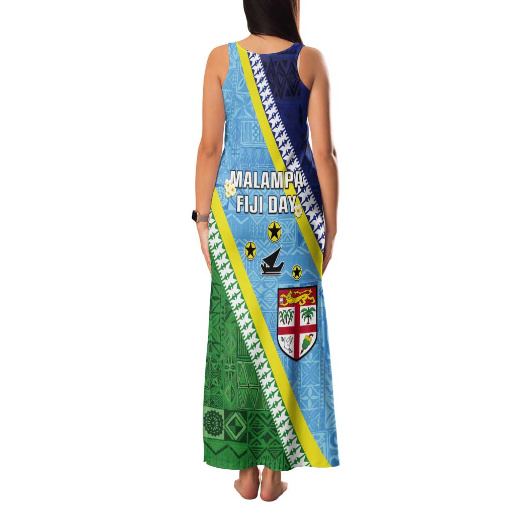 Love Malampa Fiji Day Tank Maxi Dress Together We Grow LT05 - Polynesian Pride