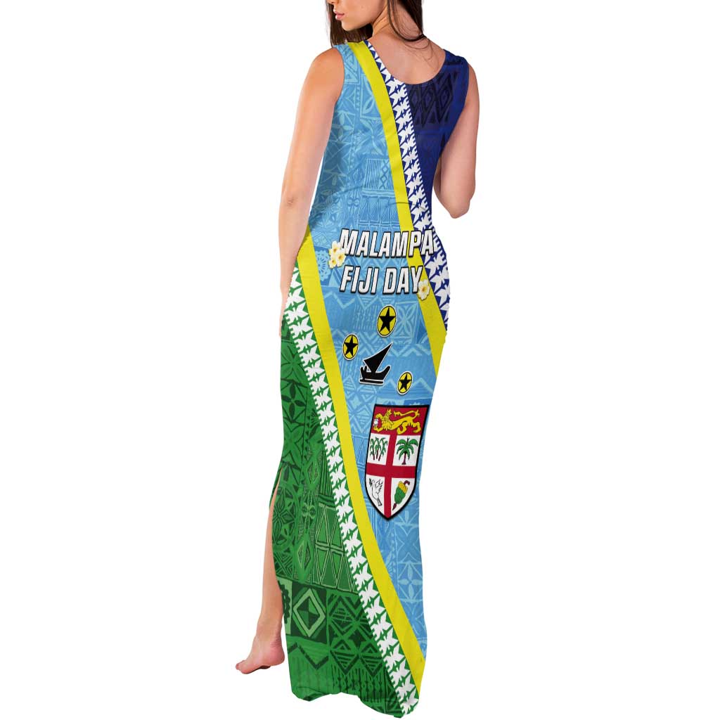 Love Malampa Fiji Day Tank Maxi Dress Together We Grow LT05 - Polynesian Pride