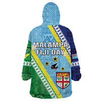 Love Malampa Fiji Day Wearable Blanket Hoodie Together We Grow LT05 - Polynesian Pride