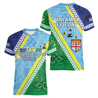 Love Malampa Fiji Day Women V-Neck T-Shirt Together We Grow LT05 - Polynesian Pride