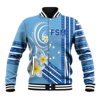 Personalised Federated States of Micronesia Baseball Jacket Happy 38th Independence Anniversary LT05 Unisex Blue - Polynesian Pride