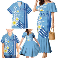 Personalised Federated States of Micronesia Family Matching Mermaid Dress and Hawaiian Shirt Happy 38th Independence Anniversary LT05 - Polynesian Pride