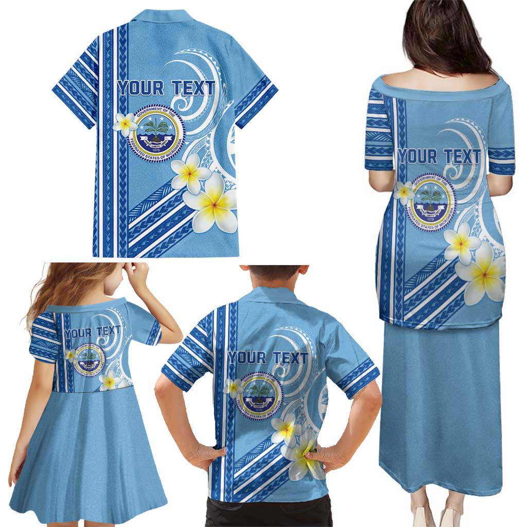 Personalised Federated States of Micronesia Family Matching Puletasi and Hawaiian Shirt Happy 38th Independence Anniversary LT05 - Polynesian Pride