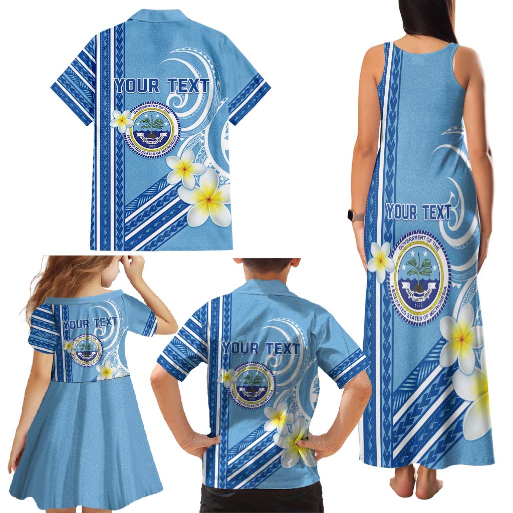 Personalised Federated States of Micronesia Family Matching Tank Maxi Dress and Hawaiian Shirt Happy 38th Independence Anniversary LT05 - Polynesian Pride