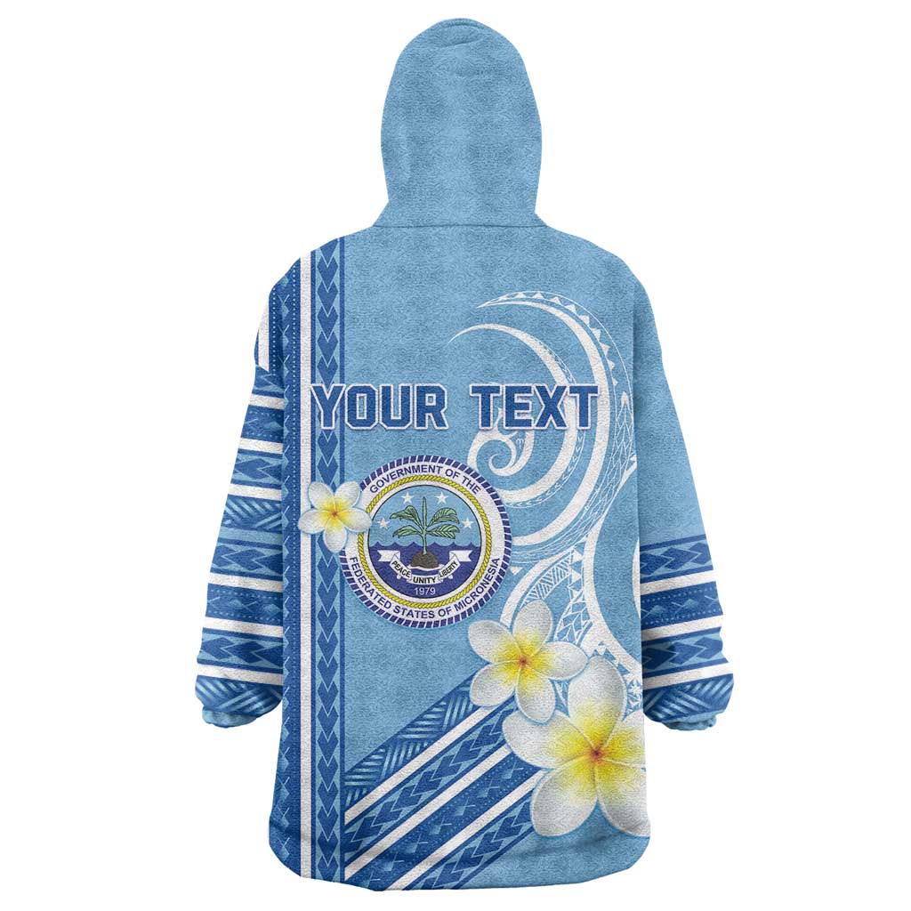 Personalised Federated States of Micronesia Wearable Blanket Hoodie Happy 38th Independence Anniversary LT05 - Polynesian Pride