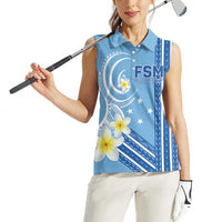 Personalised Federated States of Micronesia Women Sleeveless Polo Shirt Happy 38th Independence Anniversary LT05 - Polynesian Pride
