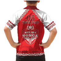 Custom Tonga Mate Maa Rugby Family Matching Mermaid Dress and Hawaiian Shirt Go Champions LT05 - Polynesian Pride