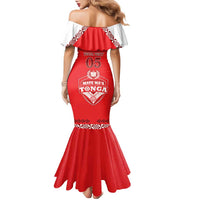 Custom Tonga Mate Maa Rugby Family Matching Mermaid Dress and Hawaiian Shirt Go Champions LT05 - Polynesian Pride