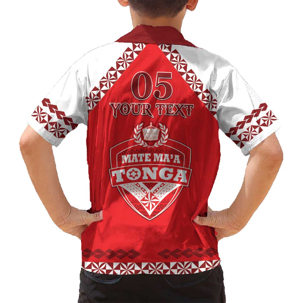 Custom Tonga Mate Maa Rugby Family Matching Off Shoulder Maxi Dress and Hawaiian Shirt Go Champions LT05 - Polynesian Pride