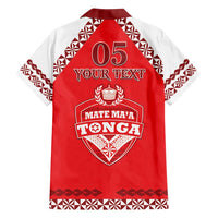 Custom Tonga Mate Maa Rugby Family Matching Off Shoulder Maxi Dress and Hawaiian Shirt Go Champions LT05 - Polynesian Pride