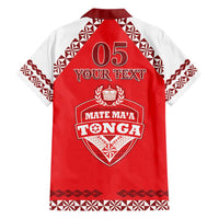 Custom Tonga Mate Maa Rugby Family Matching Short Sleeve Bodycon Dress and Hawaiian Shirt Go Champions LT05 - Polynesian Pride