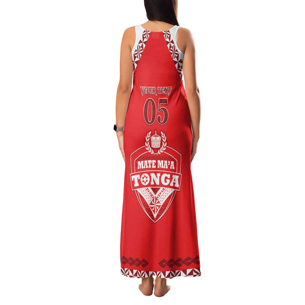 Custom Tonga Mate Maa Rugby Family Matching Tank Maxi Dress and Hawaiian Shirt Go Champions LT05 - Polynesian Pride