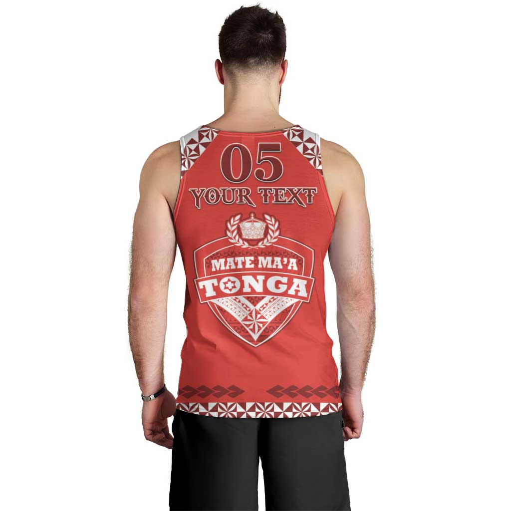 Custom Tonga Mate Maa Rugby Men Tank Top Go Champions