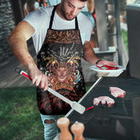 Aloha Halloween Apron Horror Tiki Heavy Metal Style - Polynesian Pride