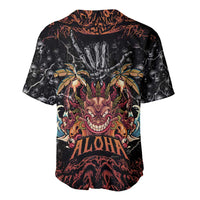 Aloha Halloween Baseball Jersey Horror Tiki Heavy Metal Style LT05 - Polynesian Pride