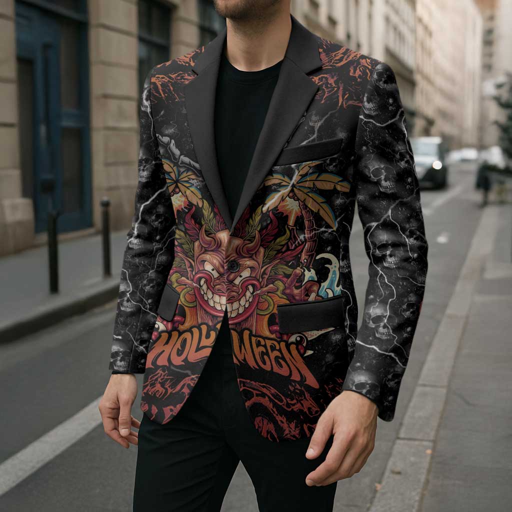 Aloha Halloween Blazer Horror Tiki Heavy Metal Style - Polynesian Pride