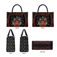 Aloha Halloween Leather Bag Horror Tiki Heavy Metal Style - Polynesian Pride