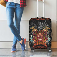 Aloha Halloween Luggage Cover Horror Tiki Heavy Metal Style LT05 - Polynesian Pride
