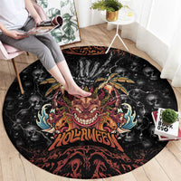 Aloha Halloween Round Carpet Horror Tiki Heavy Metal Style LT05 - Polynesian Pride