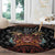 Aloha Halloween Round Carpet Horror Tiki Heavy Metal Style - Polynesian Pride