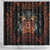 Aloha Halloween Shower Curtain Horror Tiki Heavy Metal Style - Polynesian Pride