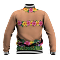 Hawaii Hula Costume Baseball Jacket Coconut Bra Lei Flowers Grass Skirt LT05 - Polynesian Pride