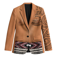 New Zealand Maori Tattoo Costume Blazer LT05 Unisex Beige - Polynesian Pride