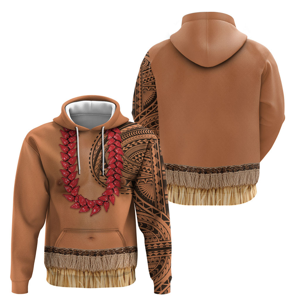 Samoa Tribal Tattoo Costume Hoodie Ula Fala Necklace LT05 - Polynesian Pride