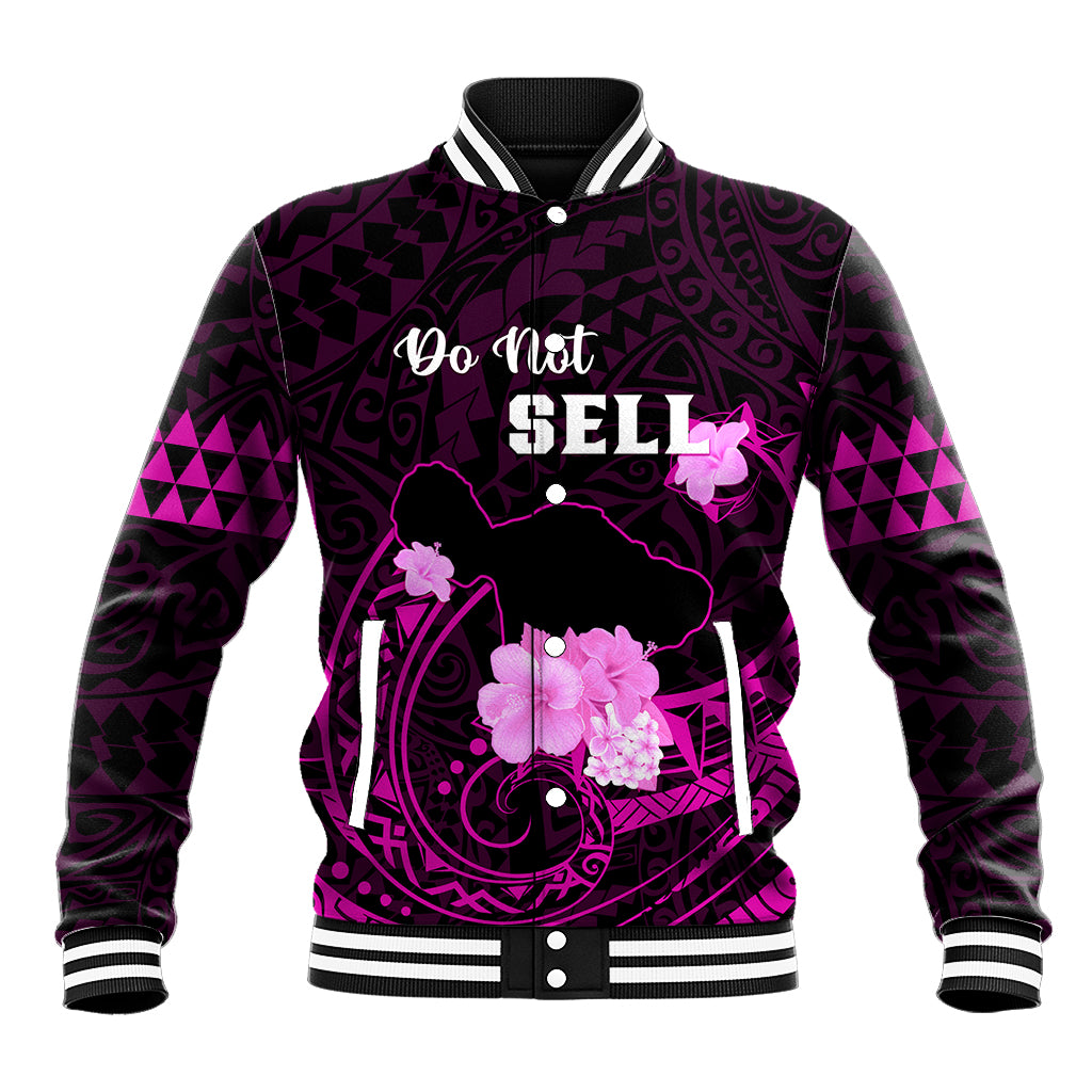 Hawaii Strong Maui Baseball Jacket Lahaina Is Not For Sale LT05 Unisex Pink - Polynesian Pride