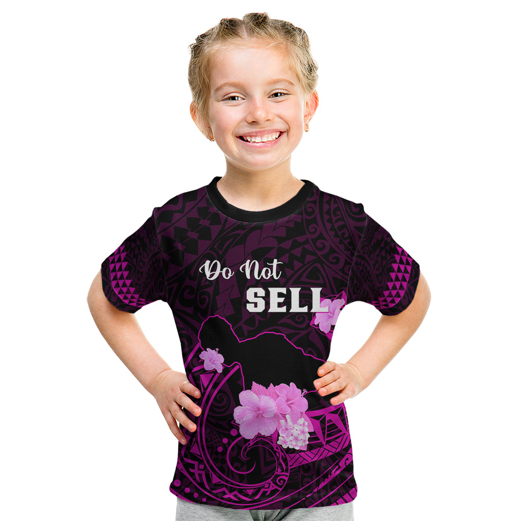 Hawaii Strong Maui Kid T Shirt Lahaina Is Not For Sale LT05 Pink - Polynesian Pride