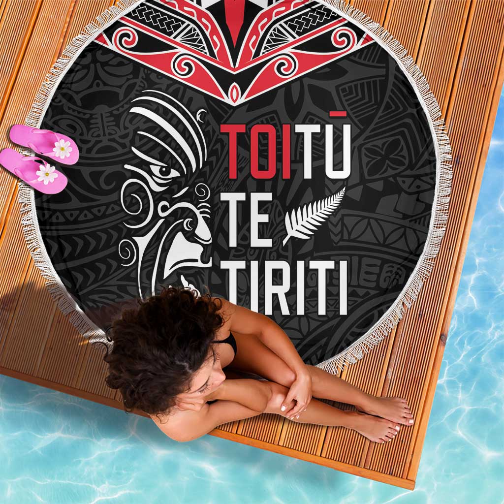 Aotearoa Toitu Te Tiriti Beach Blanket New Zealand Honour The Treaty LT05 - Polynesian Pride