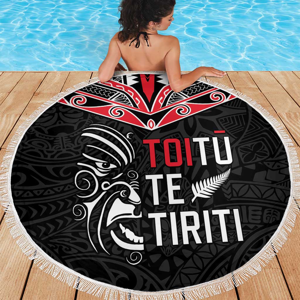 Aotearoa Toitu Te Tiriti Beach Blanket New Zealand Honour The Treaty LT05 - Polynesian Pride