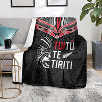 Aotearoa Toitu Te Tiriti Blanket New Zealand Honour The Treaty LT05 - Polynesian Pride