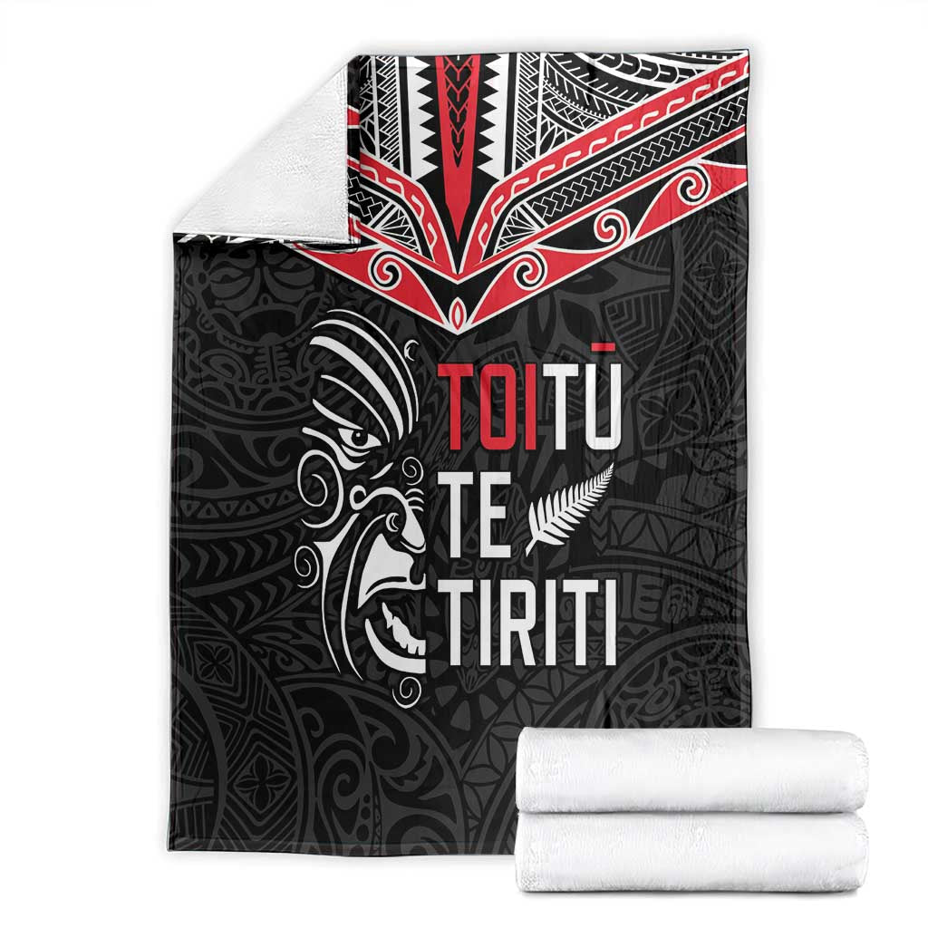 Aotearoa Toitu Te Tiriti Blanket New Zealand Honour The Treaty LT05 - Polynesian Pride