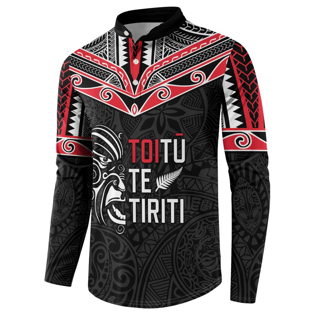 Aotearoa Toitu Te Tiriti Button Sweatshirt New Zealand Honour The Treaty LT05 - Polynesian Pride