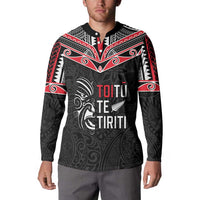 Aotearoa Toitu Te Tiriti Button Sweatshirt New Zealand Honour The Treaty LT05 - Polynesian Pride