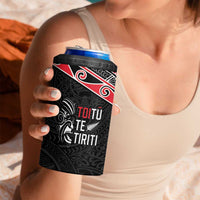 Aotearoa Toitu Te Tiriti 4 in 1 Can Cooler Tumbler New Zealand Honour The Treaty LT05 - Polynesian Pride