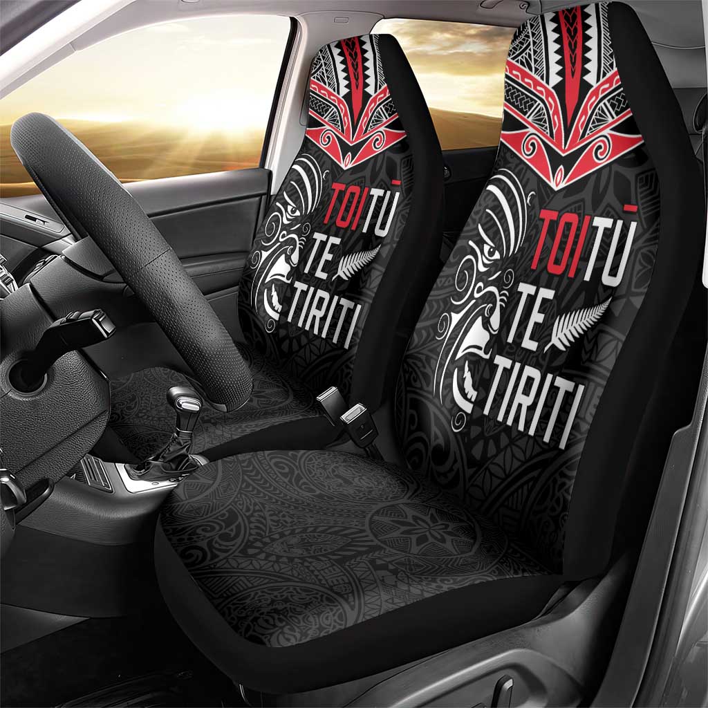 Aotearoa Toitu Te Tiriti Car Seat Cover New Zealand Honour The Treaty LT05 - Polynesian Pride