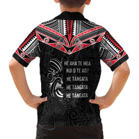 Aotearoa Toitu Te Tiriti Family Matching Off Shoulder Maxi Dress and Hawaiian Shirt New Zealand Honour The Treaty LT05 - Polynesian Pride