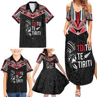 Aotearoa Toitu Te Tiriti Family Matching Summer Maxi Dress and Hawaiian Shirt New Zealand Honour The Treaty LT05 - Polynesian Pride