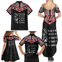 Aotearoa Toitu Te Tiriti Family Matching Summer Maxi Dress and Hawaiian Shirt New Zealand Honour The Treaty LT05 - Polynesian Pride