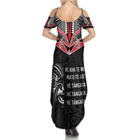 Aotearoa Toitu Te Tiriti Family Matching Summer Maxi Dress and Hawaiian Shirt New Zealand Honour The Treaty LT05 - Polynesian Pride