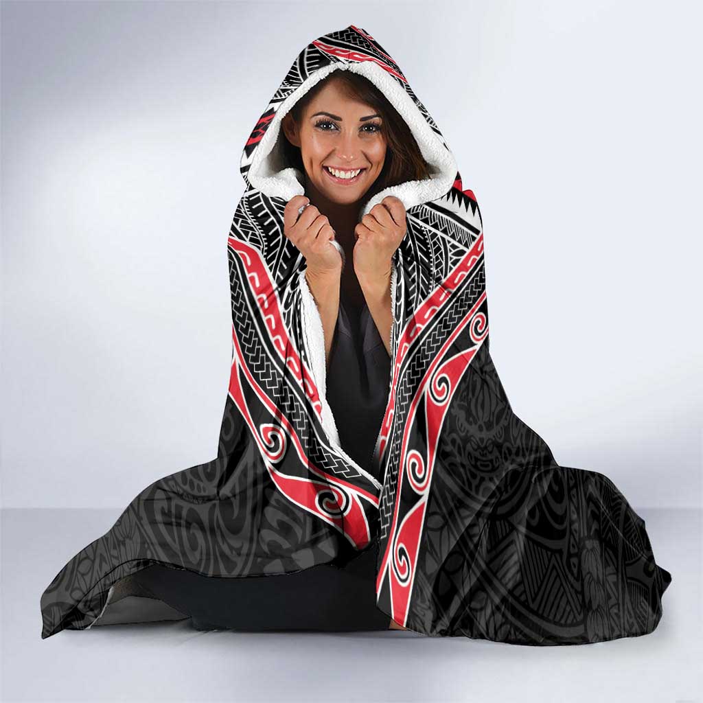Aotearoa Toitu Te Tiriti Hooded Blanket New Zealand Honour The Treaty LT05 - Polynesian Pride