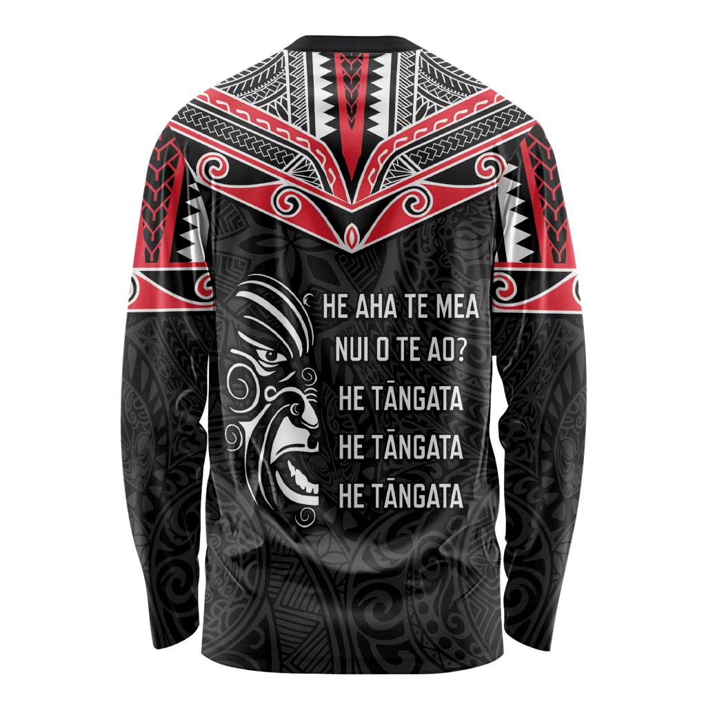 Aotearoa Toitu Te Tiriti Long Sleeve Shirt New Zealand Honour The Treaty LT05 - Polynesian Pride