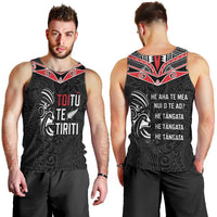 Aotearoa Toitu Te Tiriti Men Tank Top New Zealand Honour The Treaty LT05 - Polynesian Pride