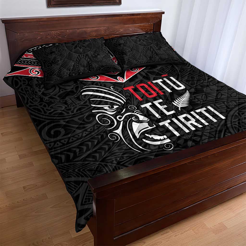 Aotearoa Toitu Te Tiriti Quilt Bed Set New Zealand Honour The Treaty LT05 - Polynesian Pride